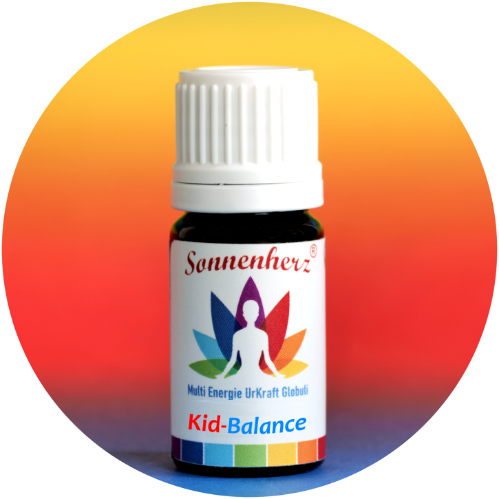 Kid-Balance Kinder Multifunktions Spezial-Globuli 100% Natur für Schule, Entwicklung, Gute Nacht, Mut, Not uvm.- In Violettglasflasche von Sonnenherz