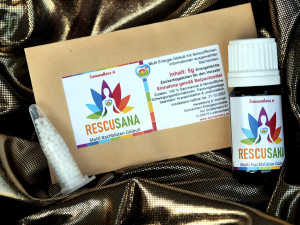 RescuSana klassische Mischung 5 Bachblüten + Sonne in Premium-Globuli. KRISEN, SORGEN & SEELE. Verbesserte Rezeptur. Nach Dr. Edward Bach für Mensch & Tier im Vorteilsset