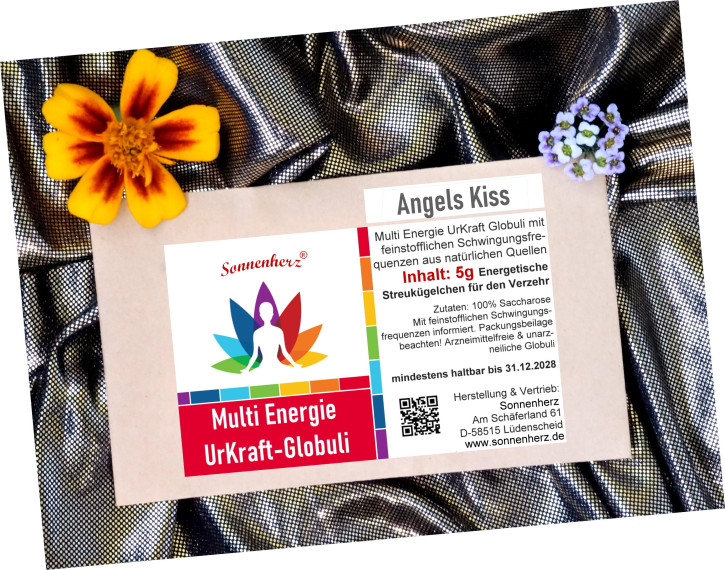 ANGELS KISS Multi Energie SchutzEngel - Globuli & Mutter Maria und Heilsteine Diamant, Smaragd - Wie ein warmer Mantel ... im Nachfüllpack
